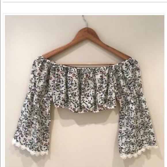 Off the shoulder crop top - Picture 1 of 2